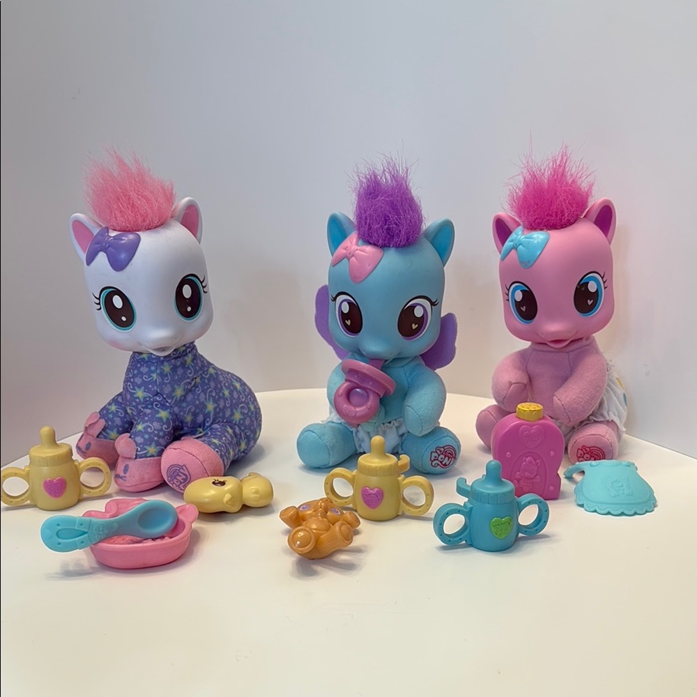 My Little Pony Pink and Blue Plush Dolls Set